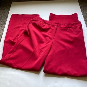 NWT Worthington Red Business Slacks Women Size 8